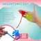 4E's Novelty 32 Pack Valentine’s Day Slappy Hands & Stretch Hearts with Cards – Individually Wrapped Non-Candy Classroom Exchange Toys, Party Favor Valentines for Kids